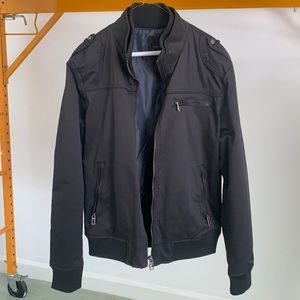 Perfect condition Zara Men’s black bomber jacket